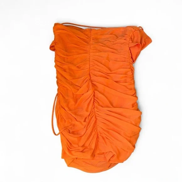 Y2K ARIZONA MINI DRESS ORANGE SIZE 8 - Picture 6 of 12